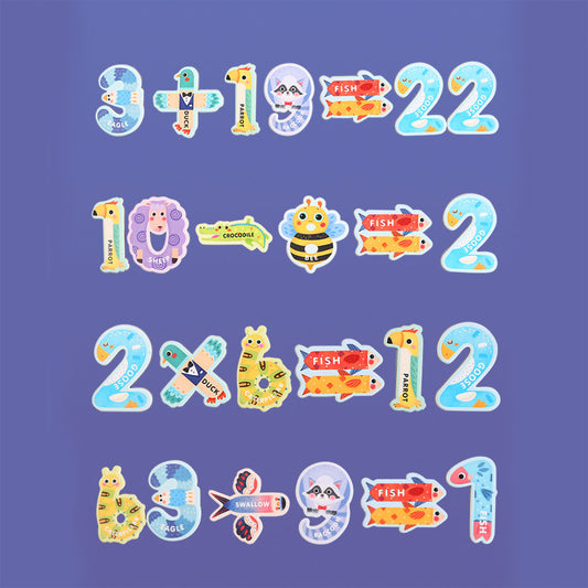 NOOLY Magnets Fridge Numbers Magnetic Refrigerator Learning Game Toys with BOXCLTT0103