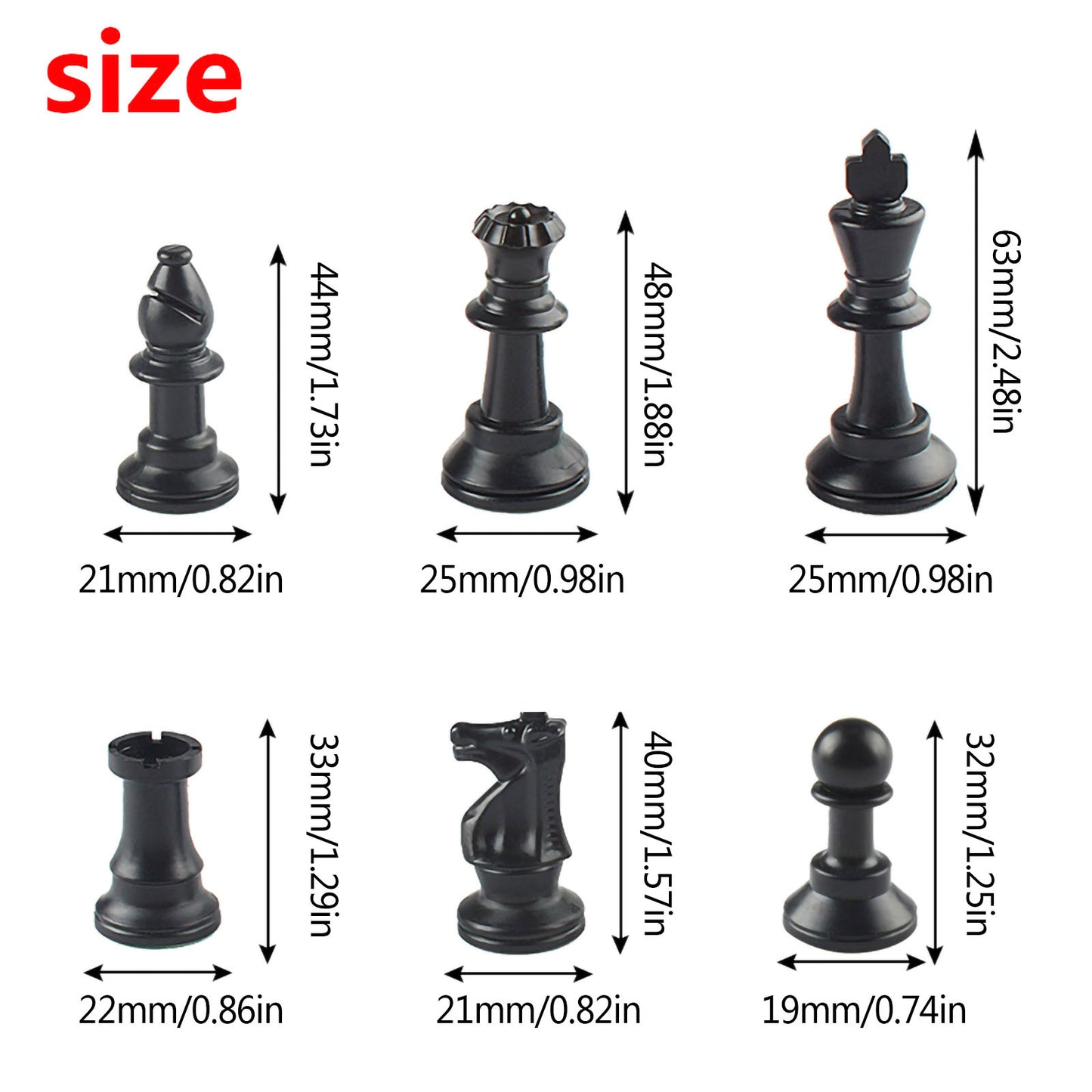 Andux Chess Pieces and Rollable Board XQTZ-01 (Green,35x35cm)
