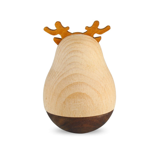 Andux Wooden Roly Poly Desktop Ornaments MZBDW-01 (Deer)