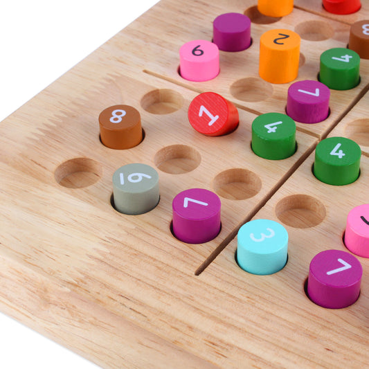 Andux Wooden Sudoku Puzzle Toys SD-10(Colorful)