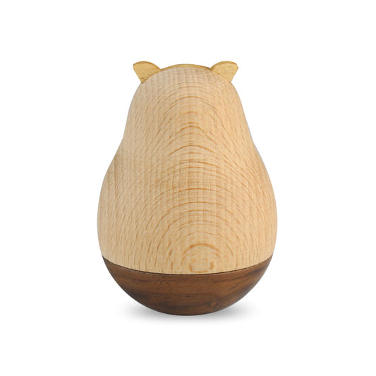 Andux Wooden Roly Poly Desktop Ornaments MZBDW-01 (Pig)