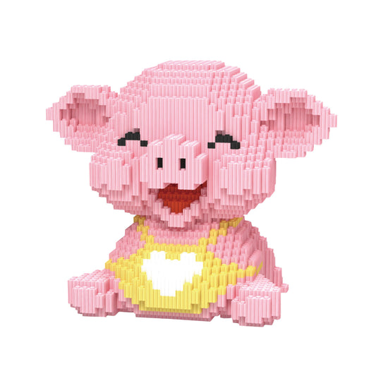Larcele Building Toy Bricks,2034 Pieces KLJM-02 (Happy Pig)