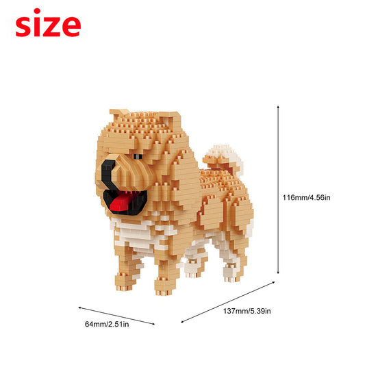 Larcele Micro Building Blocks Animal Set,768 Pieces KLJM-05(Chow)