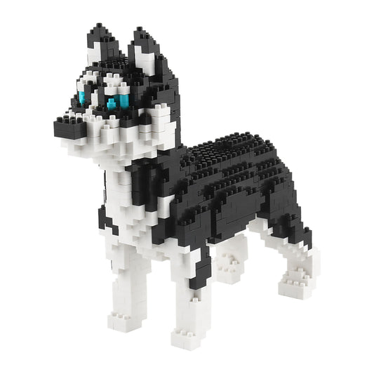 Larcele Micro Dog Building Toy Bricks, 950 Pieces KLJM-02 (Husky)