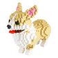 Larcele Micro Dog Building Toy Bricks,950 Pieces KLJM-02 (Welsh Corgi)