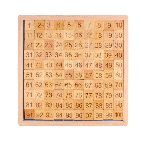 Larcele Wooden 100 Numbers Counting Board Game SZLXB-01