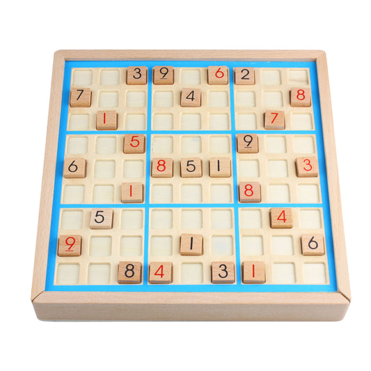 Larcele Wooden Number Puzzles Sudoku Board Games SD-02