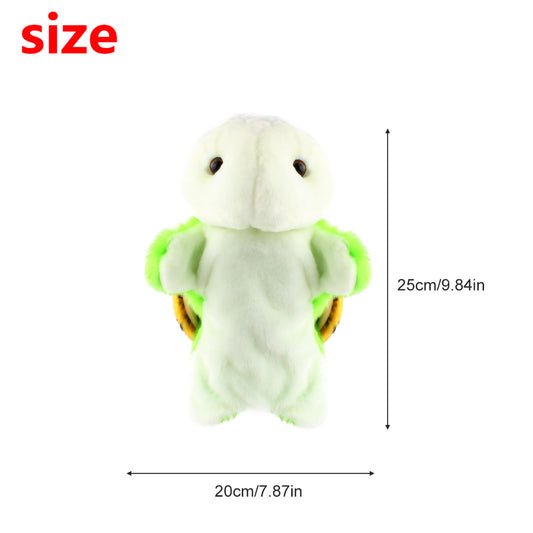 Andux Hand Puppet Soft Stuffed Animal Toy (SO-15 Light Green Tortoise)