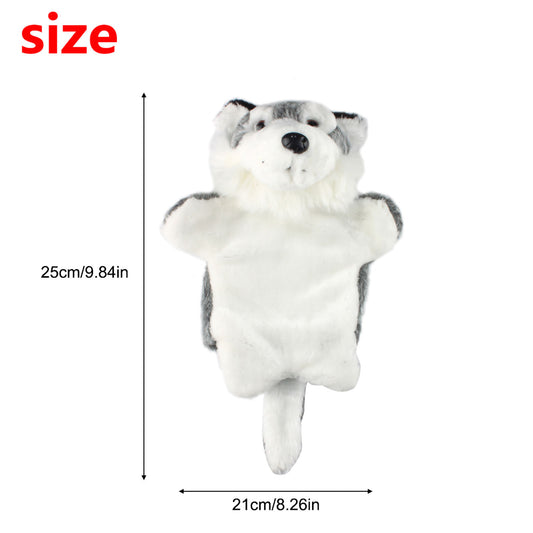 Andux Hand Puppet Soft Stuffed Animal Toy (SO-19 Wolf-Grey )