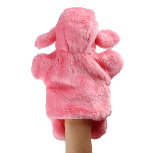 Andux Hand Puppet Soft Stuffed Animal Toy (SO-25 Sheep-Pink)