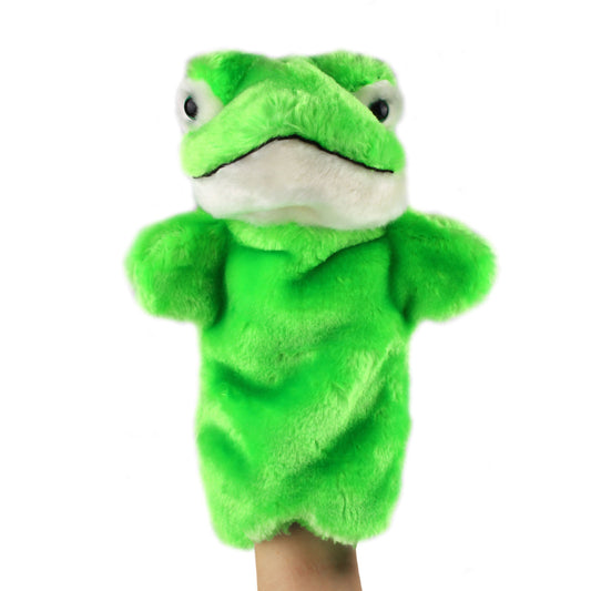 Andux Hand Puppet Soft Stuffed Animal Toy (SO-30 Frog)