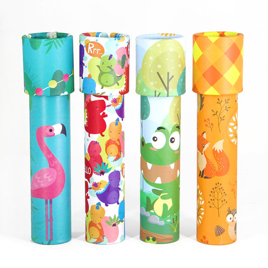 NOOLY 6 Pcs Kaleidoscopes Educational Toy KaleidoscopeZWHT0103 (C Style)