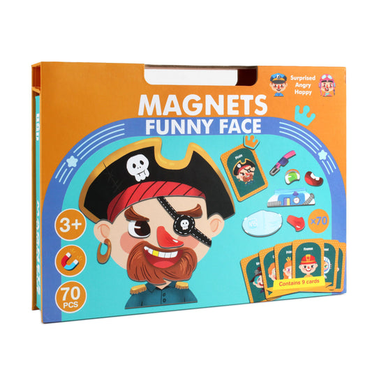 NOOLY Magnetic Jigsaw Puzzles with Storage Case for Kids Age 3+ CLPT-01 (Face-Level 3)