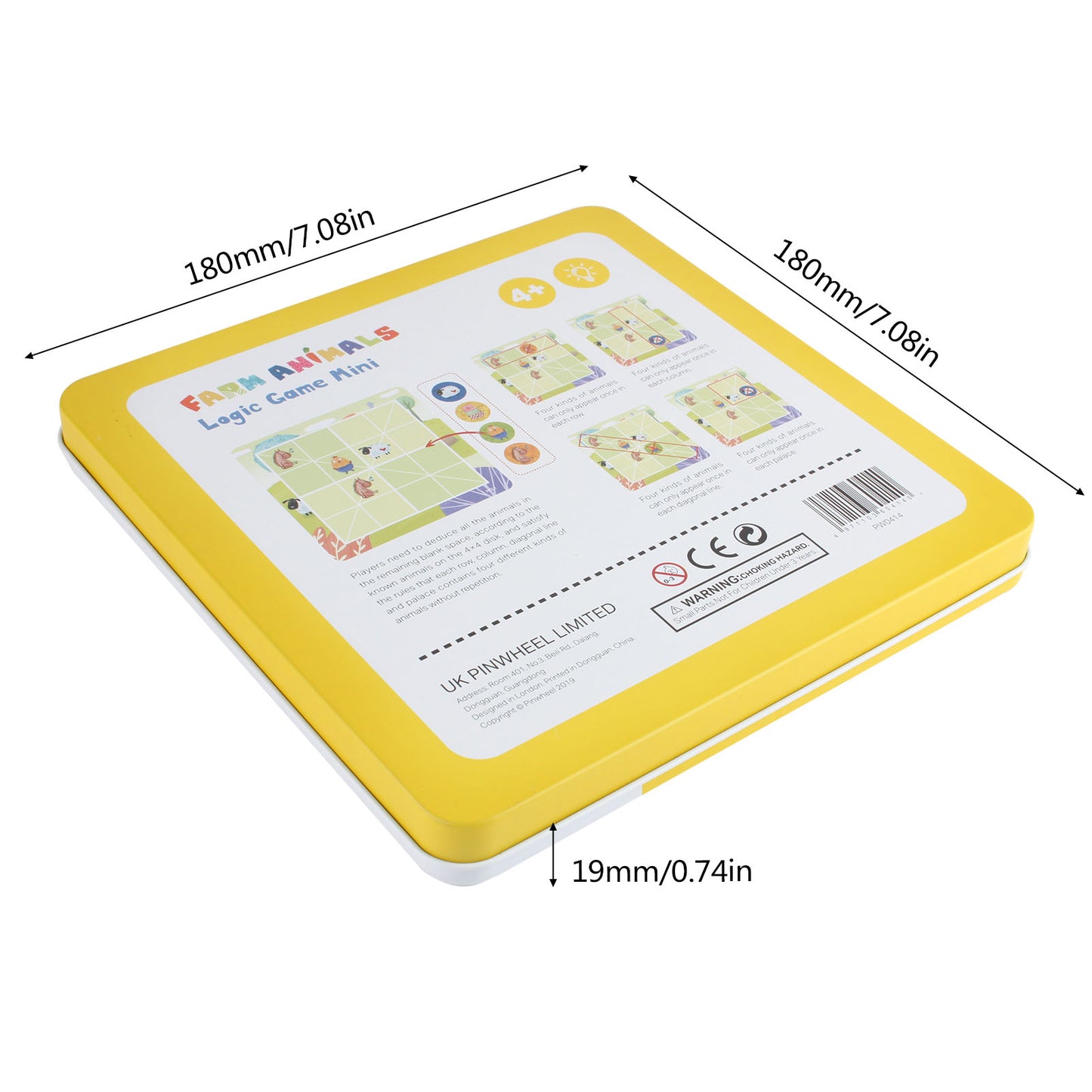 NOOLY Sudoku Puzzle Game Toys, PW0414 (Logic game-Farm animal)