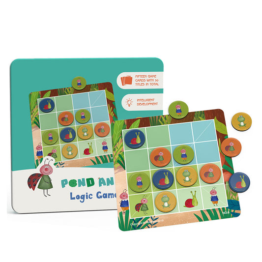 NOOLY Sudoku Puzzle Game Toys,  PW0415 (Logic game-Pond animal)
