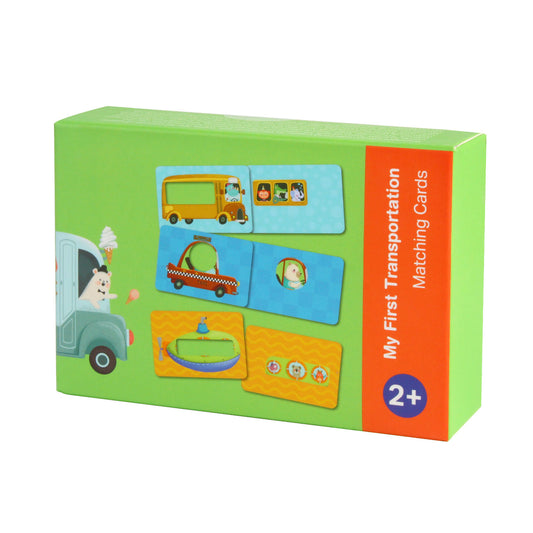 NOOLY Matching Game Puzzles, Montessori Matching Cards Puzzle Age 3+ PW0204 (Transportation)