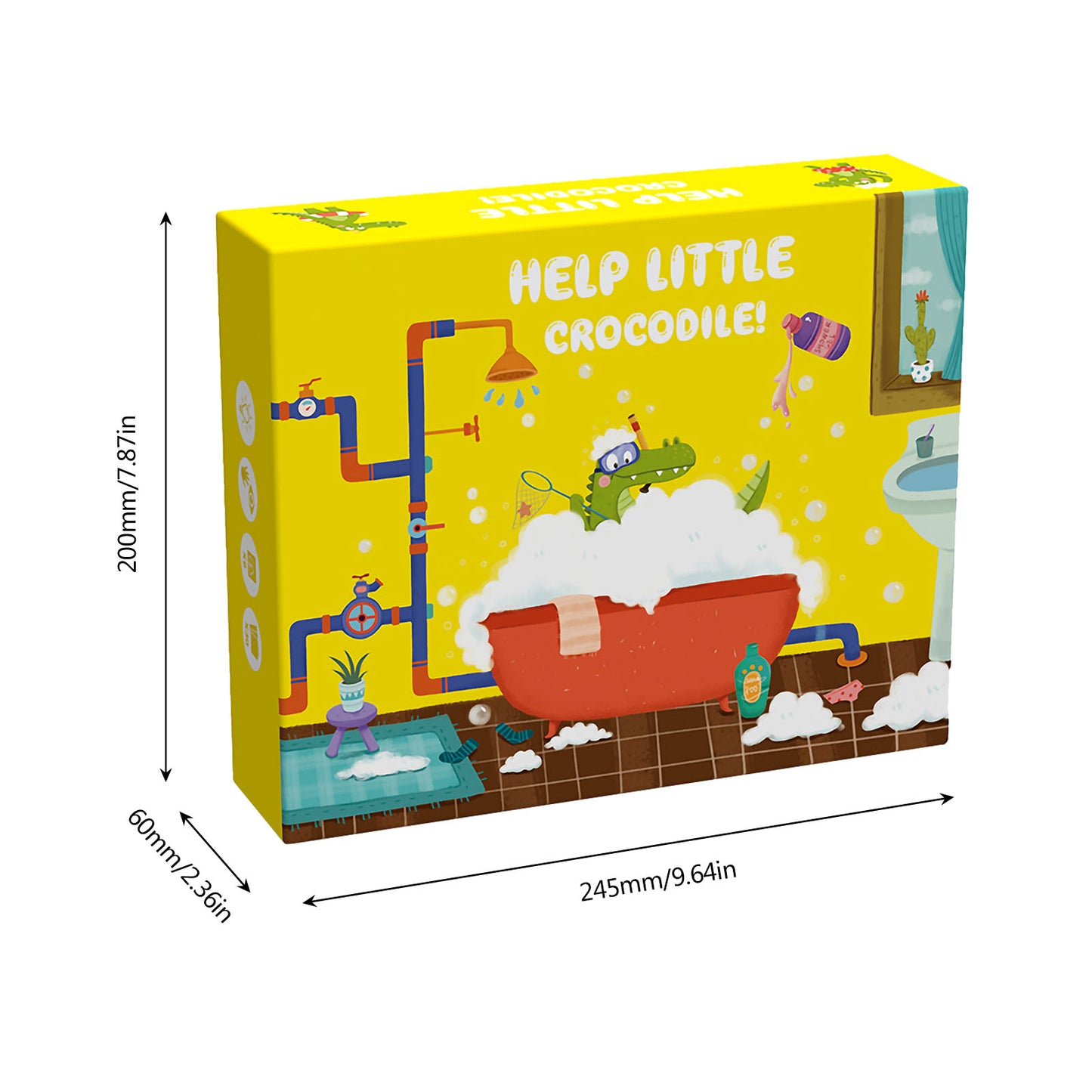 NOOLY Logical Thinking Board Game Educational Learning Toy for Kids Age 4+ PW0417 Help Little Crocodile