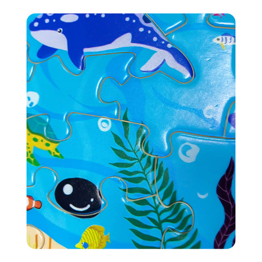NOOLY 50 Pieces Animal Shaped Jigsaw Puzzles YXPT-01 (Whale)