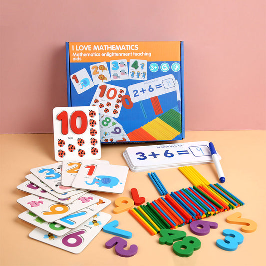 NOOLY Math Flash Cards, Numbers Flash Cards Montessori SZRZ-01