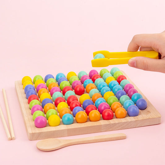 NOOLY Wooden Board Bead Game Educational Montessori Games XXLZY-01