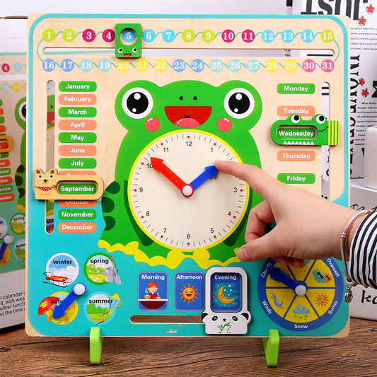 NOOLY Montessori Toddler Learning Clock for 3 Years Old RZWJ-01