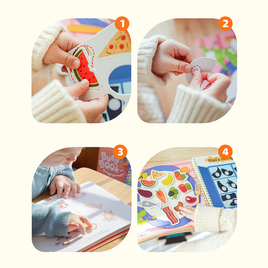 NOOLY Montessori Busy Book  Busy Book for 3 Years Old + Boys and Girls Develops Fine Motor Skills (PW0244)