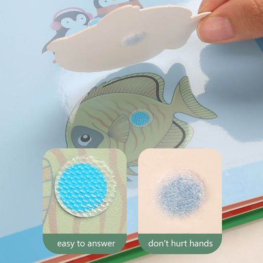 NOOLY Montessori Quiet Book for Busy Book for Cognition Number, Animal and Traffic for 3 Years Old + Boys and Girl ZJS-01 (Number)