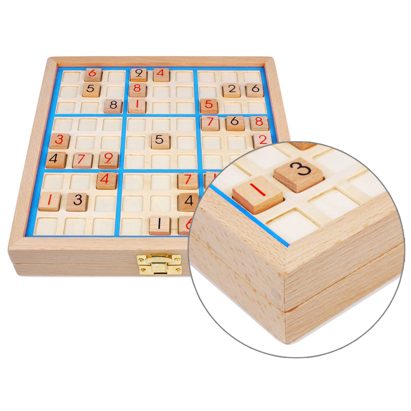 Andux Land Sudoku Board Box 3-in-1 Wooden Number Place Andux Land Sudoku Board Box 3-in-1 Wooden Number Place